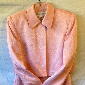 Christian Dior Classic Dress w/Jacket Pink Sz 10